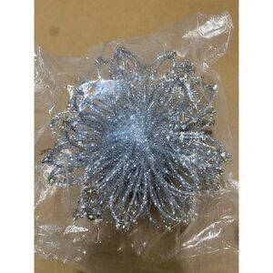 Holiday Lane Shine Bright Glittered Starburst Ornament Multi Dia 5" NWT